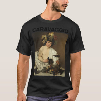 Camiseta Caravaggio, Bacchus â€"Tampão de Pinturas Famosas