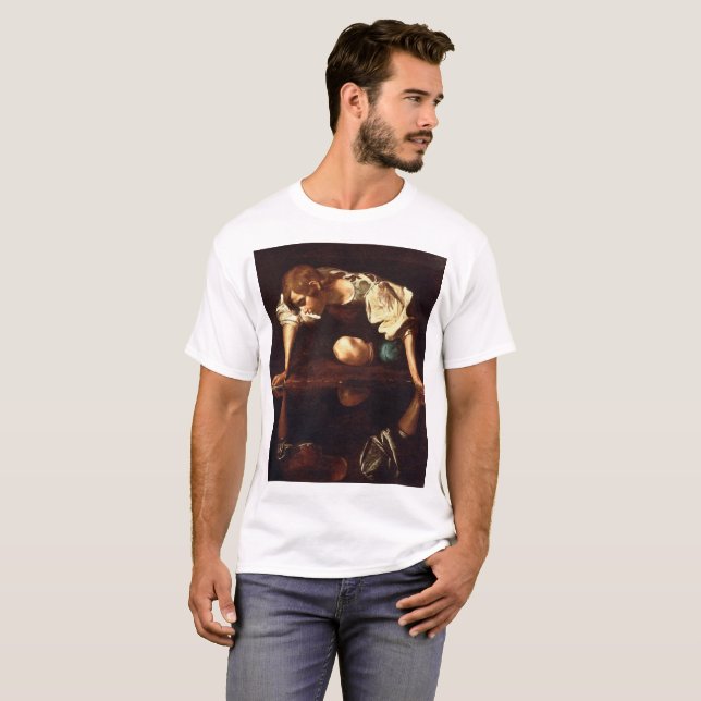 Camiseta CARAVAGGIO - Narciso 1598 (Frente Completa)