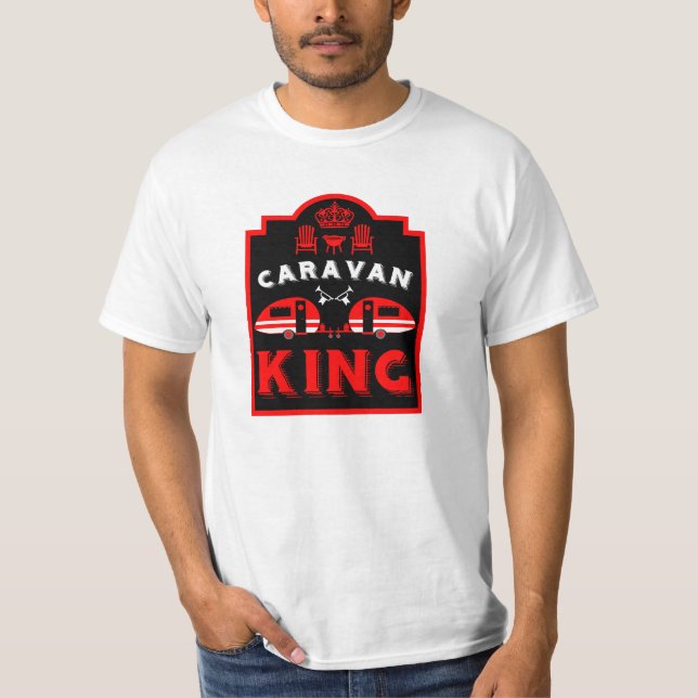 Camiseta Caravan King Presente Para Campers (Frente)