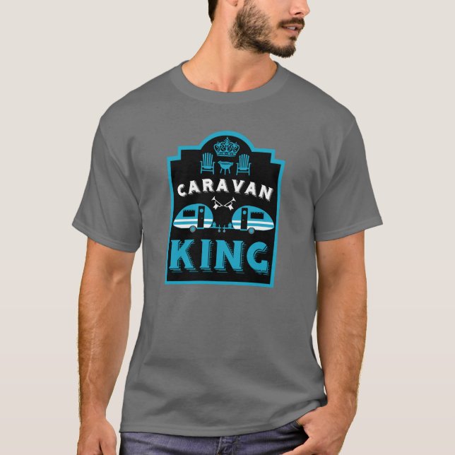 Camiseta Caravan King Presente Para Campers (Frente)