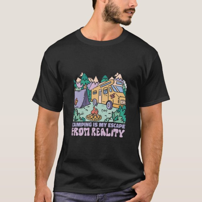 Camiseta Caravan Viagem Caravan Camping Motorhome (Frente)