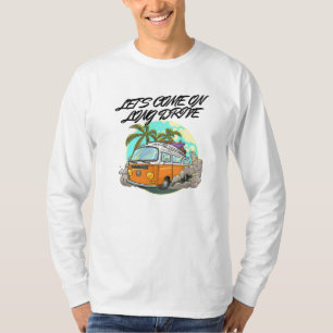 Camiseta Caravana de design de camisa/capuz em longa viagem