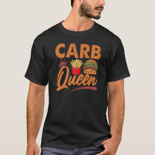 Camiseta Carb Queen Burger E Fries Rápido Comida