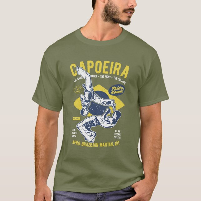 Camiseta carboeira de artes marciais (Frente)