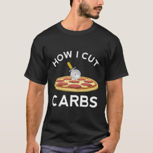 Camiseta Carbs Pizza Engraçada Dieta Pepperoni Malhação Ket