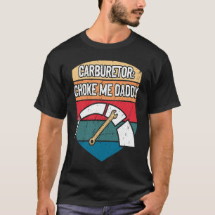Camiseta Carburador me picou Pai mecânico de carro humor ad