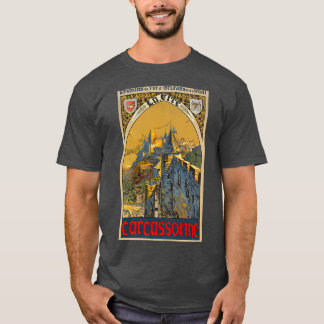 Camiseta Carcassone France Vintage Viagem Po