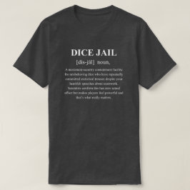 Camiseta Cárcere de Dados Definição Engraçada Com Texto Bra