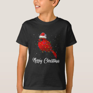Camiseta Cardeal de Natal de Pássaro Claro