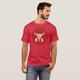Camiseta Cardeal do Círculo Búfalo-Fantasma Vermel