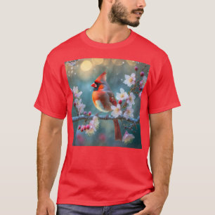 Camiseta Cardeal Masculino nos Brilhos da Cereja à Lua