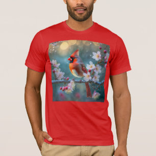 Camiseta Cardeal Masculino nos Brilhos da Cereja à Lua