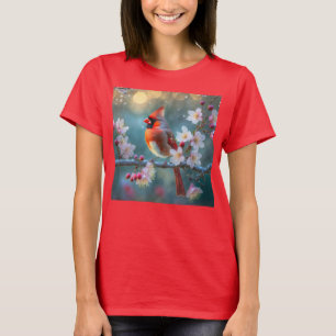 Camiseta Cardeal Masculino nos Brilhos da Cereja à Lua