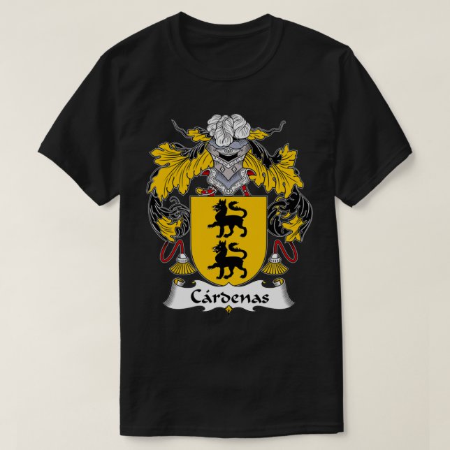 Camiseta Cardenas Coat of Arms Family Crest  (Frente do Design)