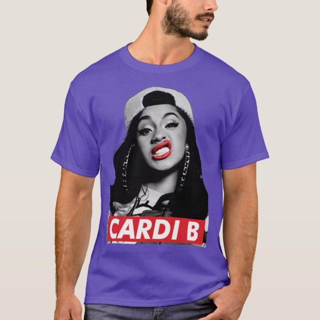 Camiseta Cardi B Rapper garota (Frente)