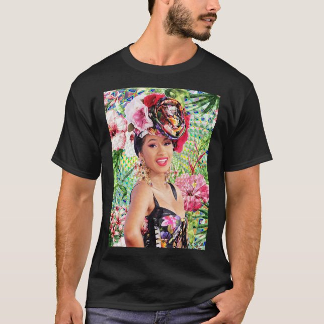 Camiseta Cardi B Retrato   (Frente)