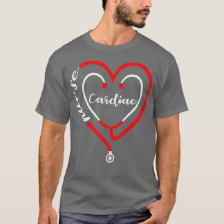 Camiseta Cardiac Nurse Valentines Day Stethoscope Heart RN 