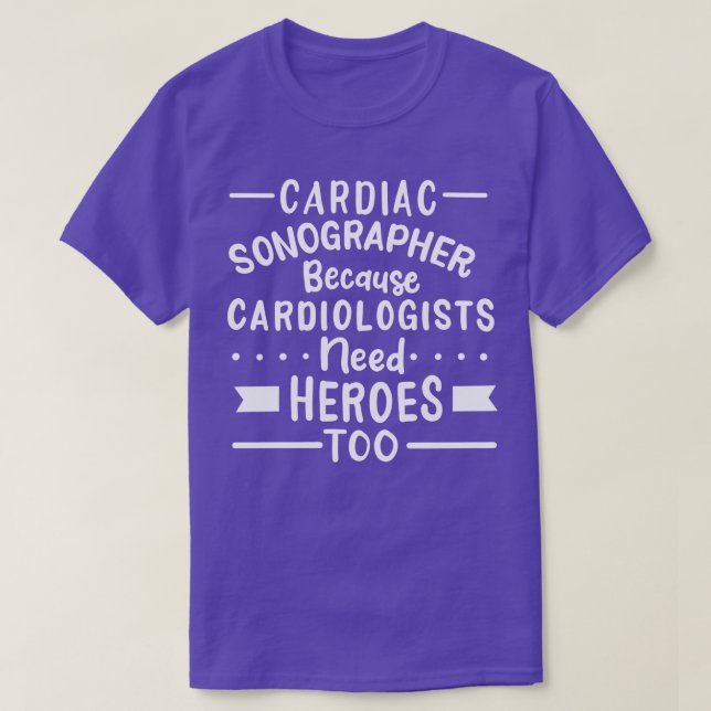 Camiseta Cardiac Sonographer (Frente do Design)