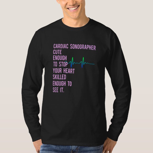 Camiseta Cardiac Sonographer Echo Tech Educa Rdcs 1 (Frente)