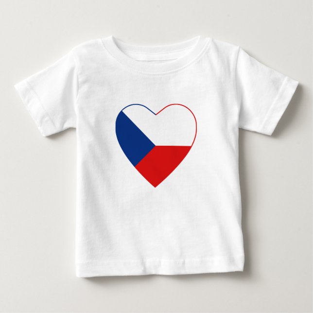 Camiseta Cardíaca Czechia Flag (Frente)