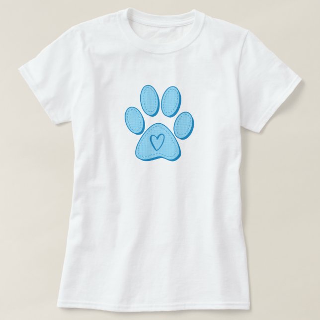 Camiseta Cardíaca de Cão (Frente do Design)
