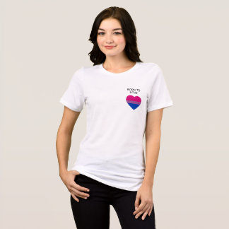 Camiseta Cardíaca do Orgulho Bissexual