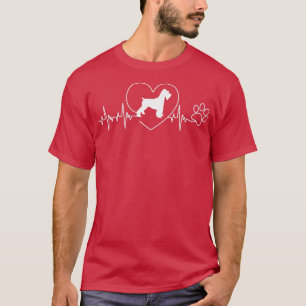 Camiseta Cardíaca Miniatura Cardíaca Schnauzer Cachorro Paw