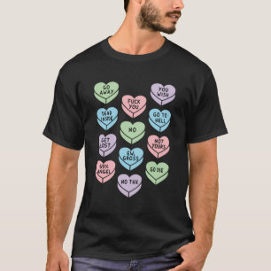 Camiseta Cardíaco Amargo Escuro Humor Anti-Dia