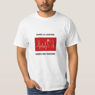 Camiseta Cardíaco de ataque: Toma uma lambedura - mantem-s