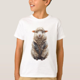 Camiseta Cardigan Elegante Cordeiro Crianças