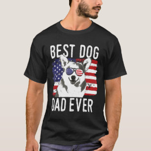 Camiseta Cardigan Wels Bandeira Americana Melhor Pai de Cac