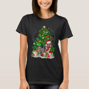 Camiseta Cardigan Welsh Corgi Árvore de Natal Light Pajama 