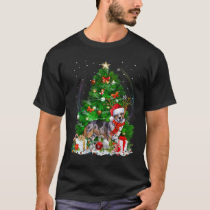 Camiseta Cardigan Welsh Corgi Árvore de Natal Light Pajama
