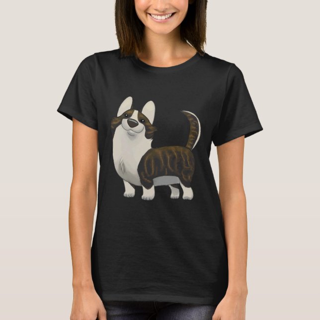 Camiseta Cardigan Welsh Corgi Brindle (Frente)