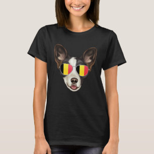 Camiseta Cardigan Welsh Corgi Cachorro Bandeira da Bélgica 
