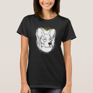 Camiseta Cardigan Welsh Corgi com Coroa