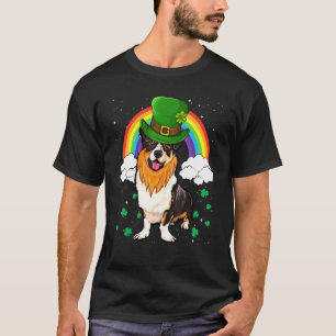 Camiseta Cardigan Welsh Corgi Dia de São Patrício Duende