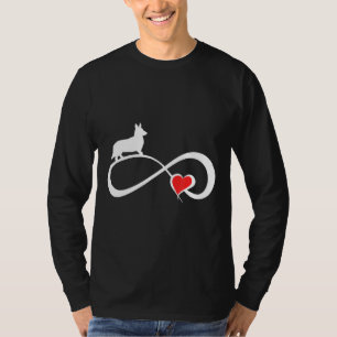 Camiseta Cardigan Welsh Corgi Dog Mom Eternity Heart Valent