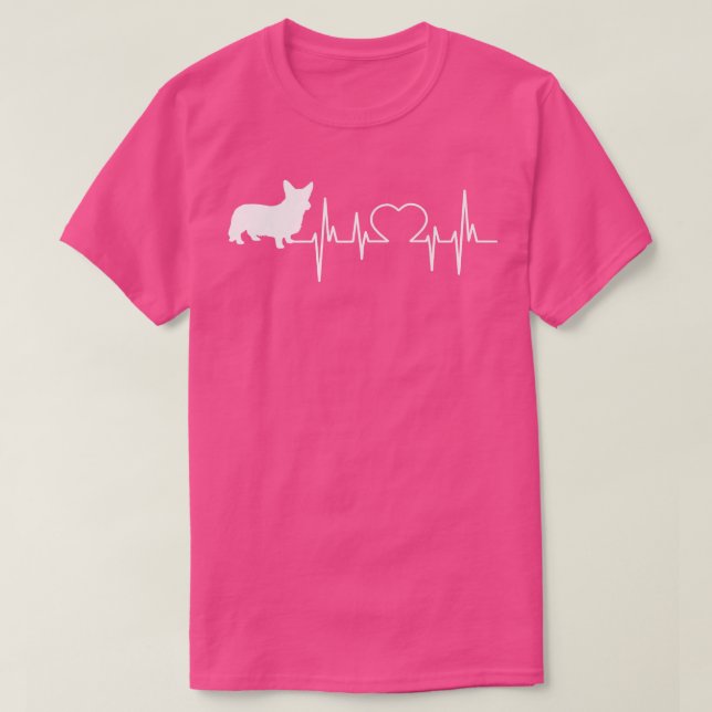 Camiseta Cardigan Welsh Corgi Heartbeat  (Frente do Design)