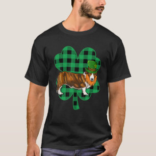 Camiseta Cardigan Welsh Corgi Leprechaun Dia de São Patríci