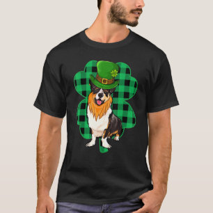 Camiseta Cardigan Welsh Corgi Leprechaun Dia de São Patríci