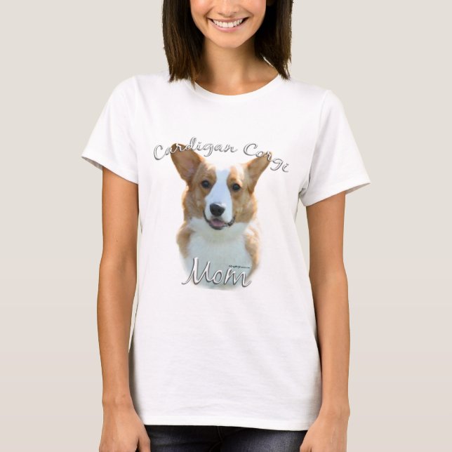 Camiseta Cardigan Welsh Corgi Mãe 2 (Frente)