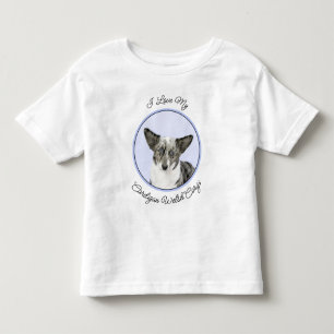 Camiseta Cardigan Welsh Corgi - Pintura Original para Cacho