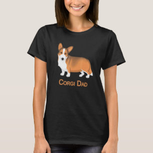 Camiseta Cardigan Welsh Corgi Sable Vermelho Pai Cachorro