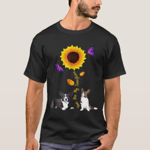 Camiseta Cardigan Welsh Corgi Você É Meu Girassol