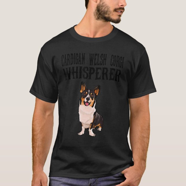 Camiseta Cardigan Welsh Corgi Wisperer Dog (Frente)