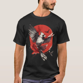 Camiseta Cardinal 3 Japanese Red Sun Ink Wash Art. Part 3/3
