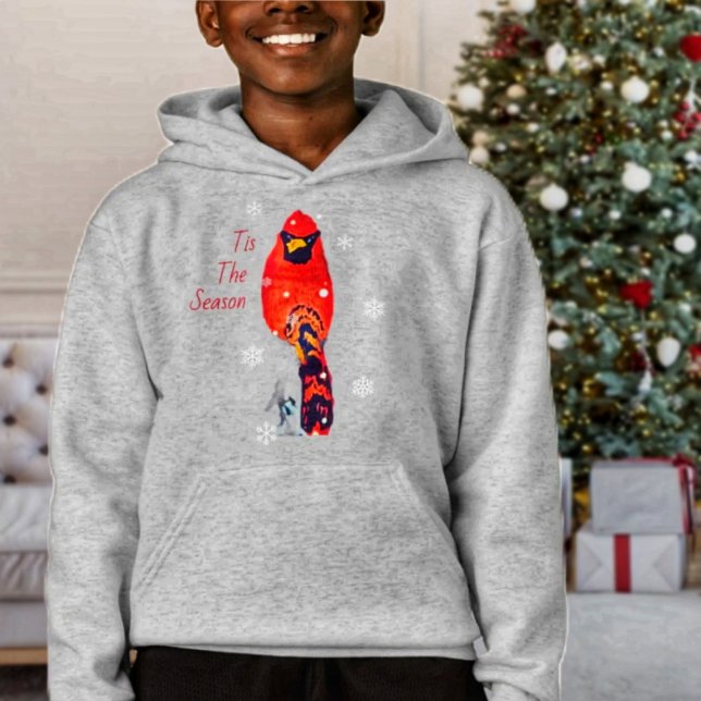 Camiseta Cardinal Bird In Snowfall ( Choose this Christmas bird design, if you particularly like Cardinal birds!)