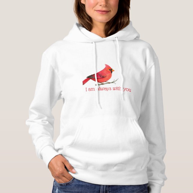 Camiseta Cardinal Hoodie para a mãe (Frente)