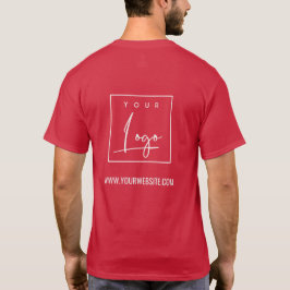 Camiseta Cardinho Red Business Adicione seu nome de logotip